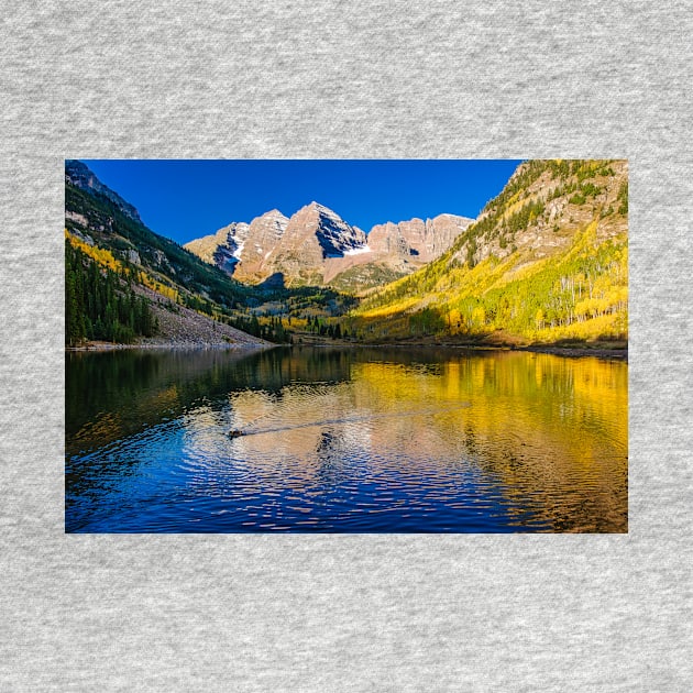 Maroon Bells Ripples - A Day with the ducks by nikongreg